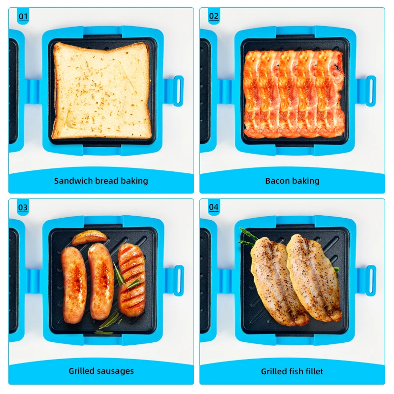 Juego de 3 tostadoras de sándw - Toaster reseña y precio