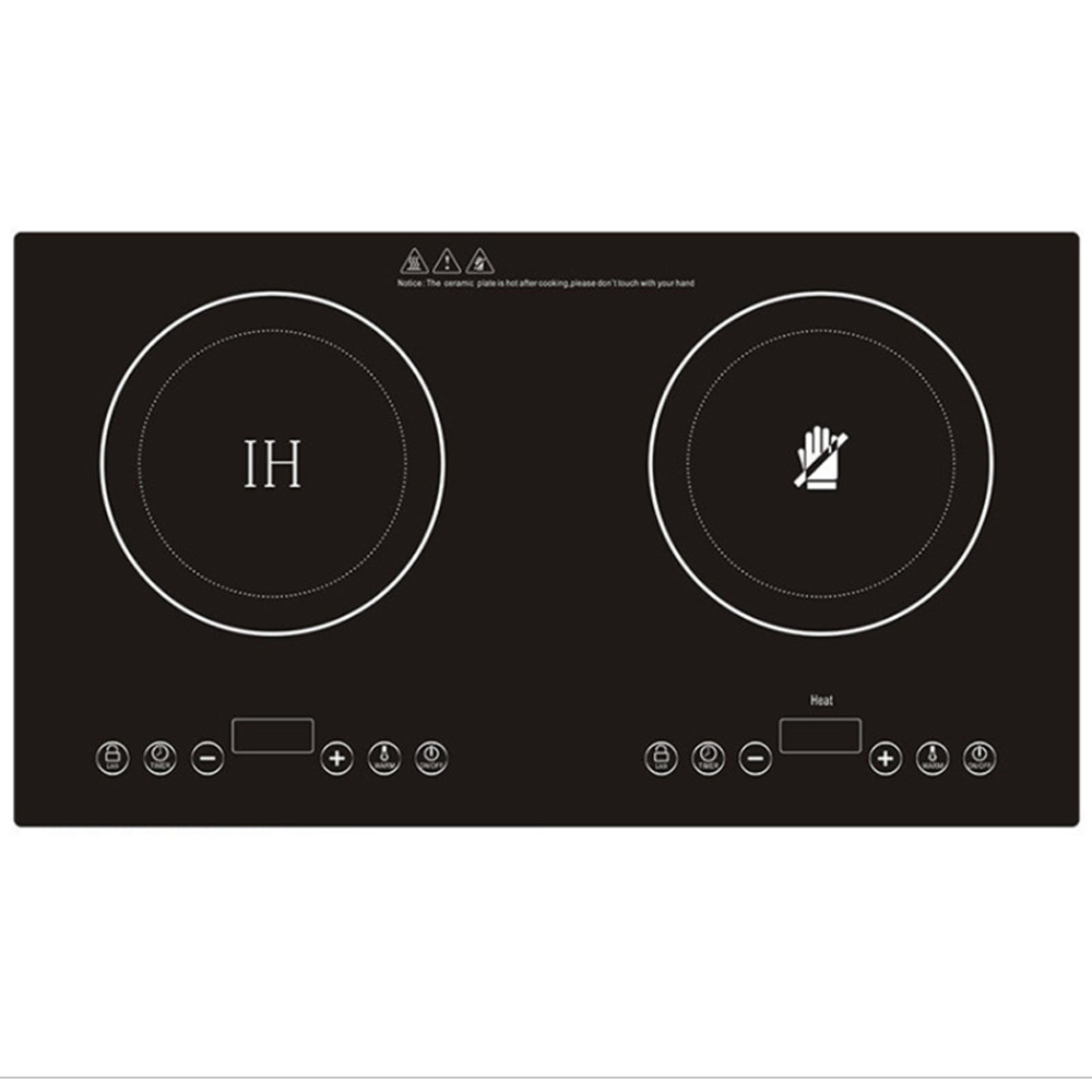 Estufa de inducción doble inte - Induction Cooktop Portable reseña y precio