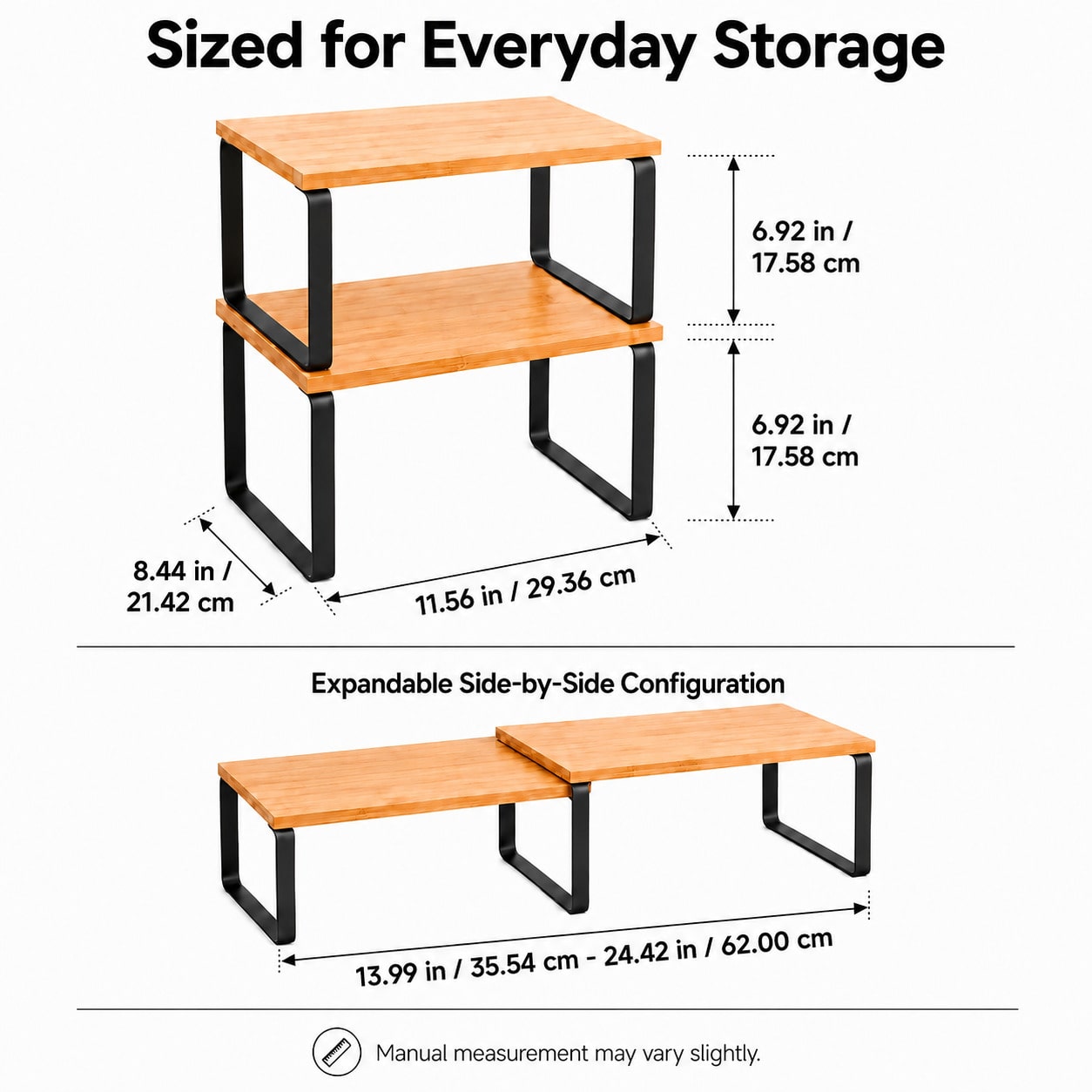 2 organizadores de estantes pa - Kitchen Appliances Cabinet reseña y precio