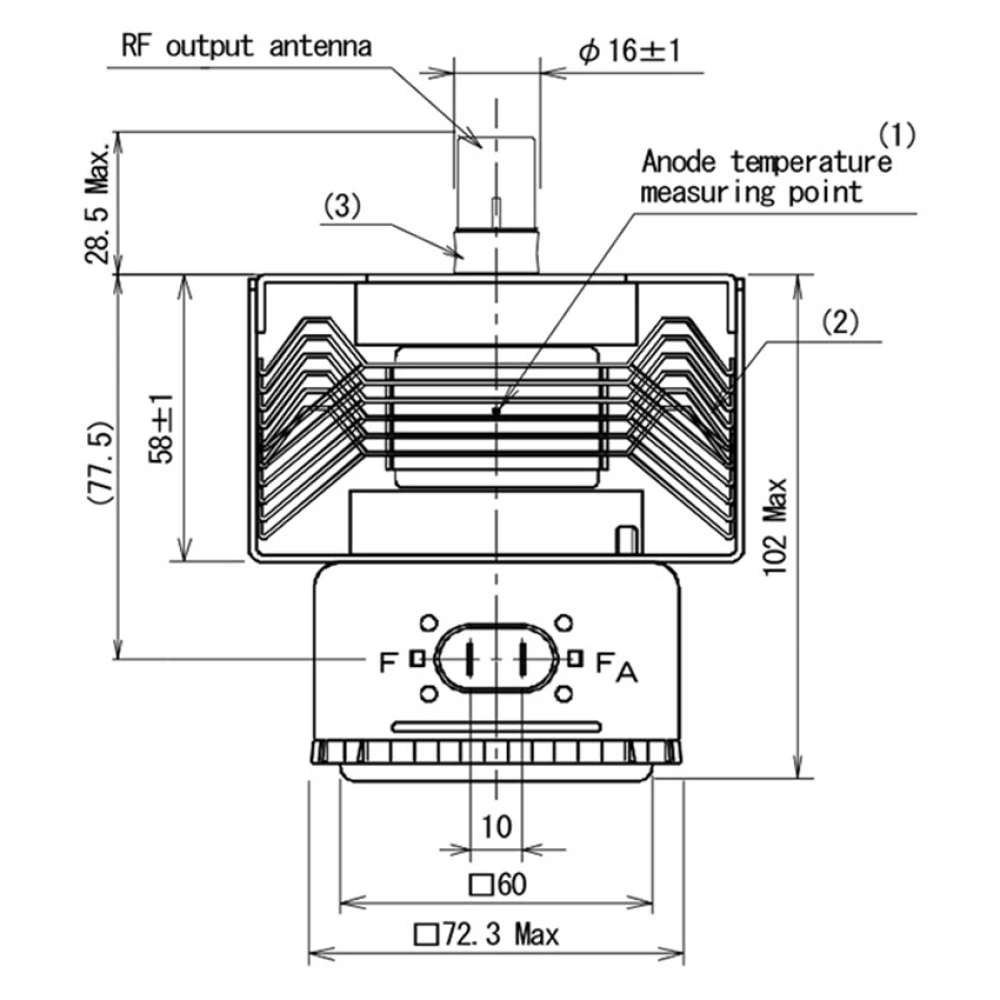 Magnetrón de Frecuencia Fija R - Microwave Oven reseña y precio