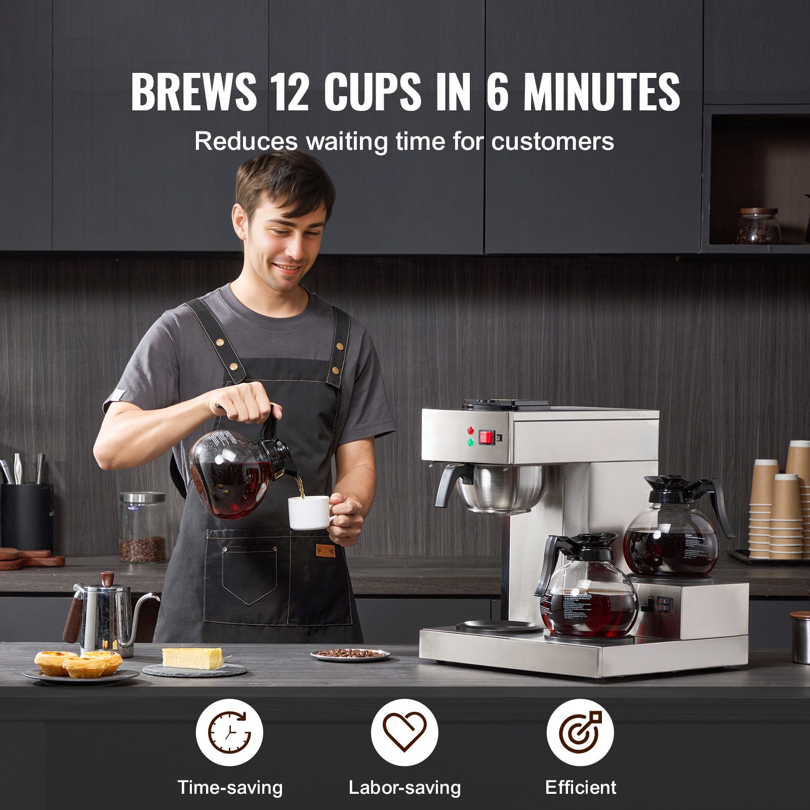 Cafetera de goteo comercial de - Coffee Maker reseña y precio