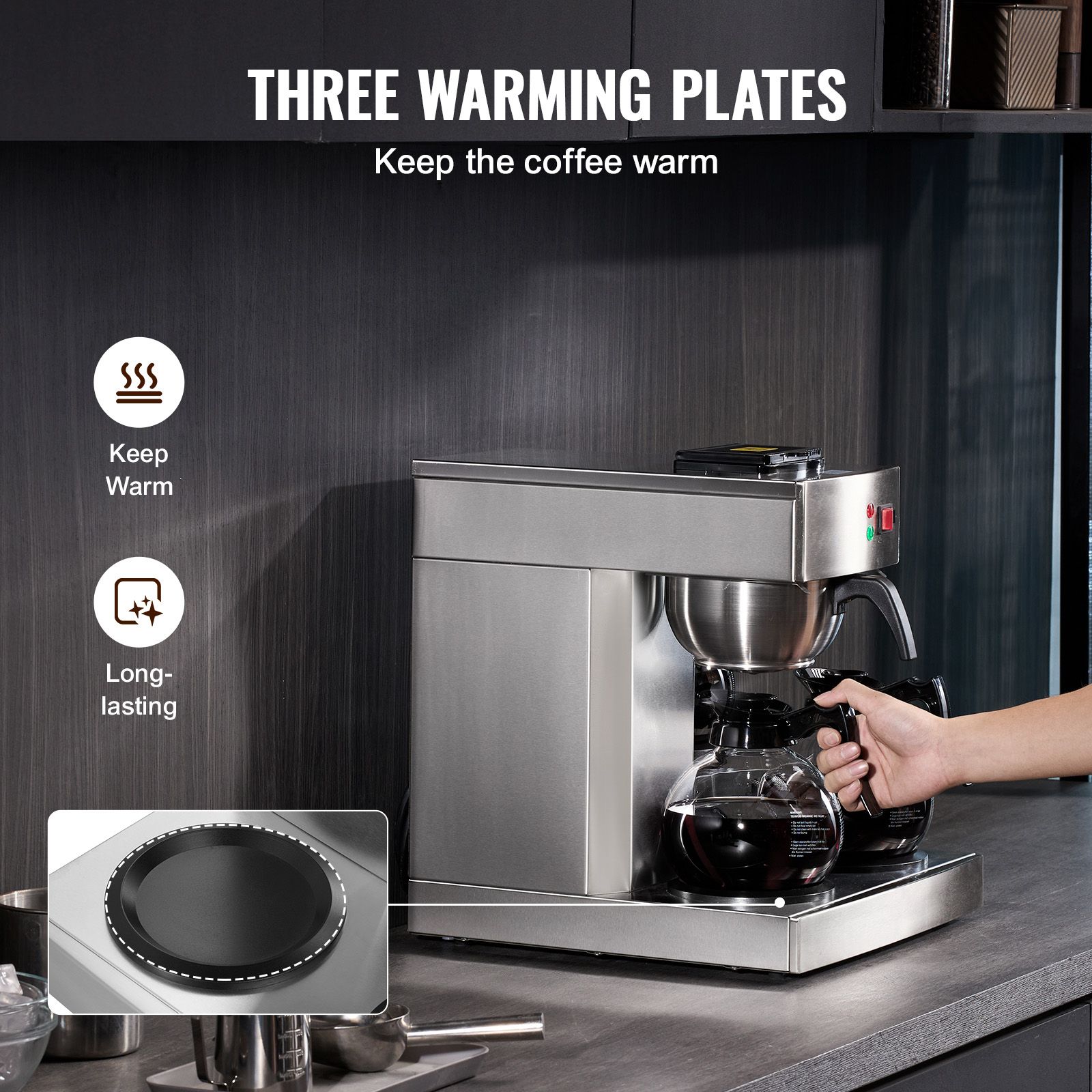 Cafetera de goteo comercial de - Coffee Maker reseña y precio