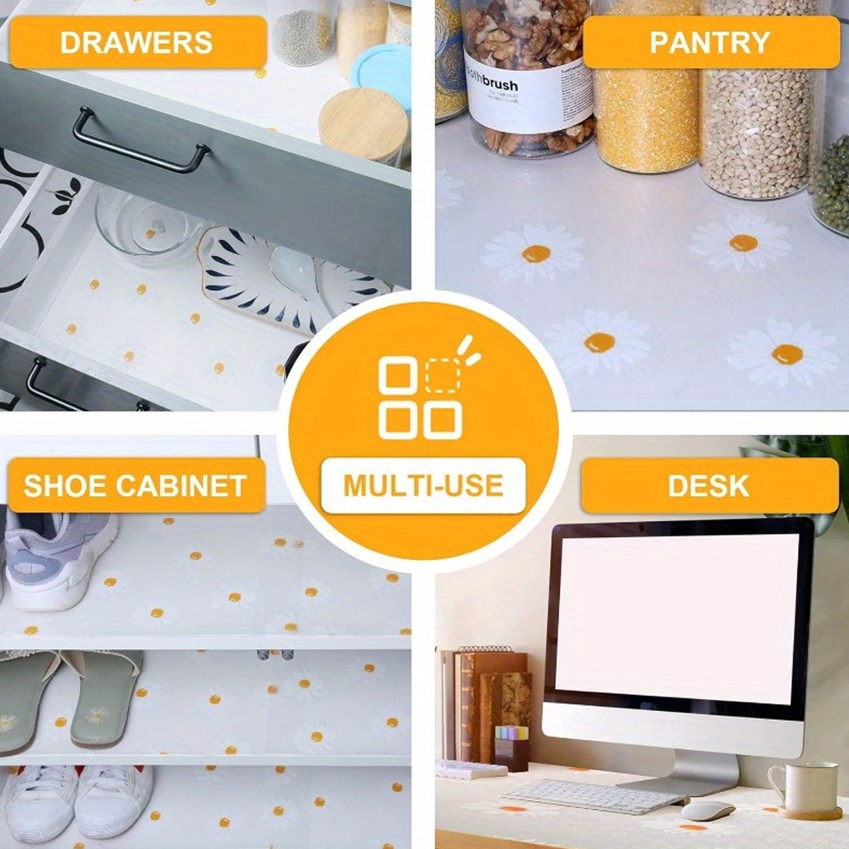 1 Rollo de Revestimientos para - Kitchen Appliances Cabinet reseña y precio