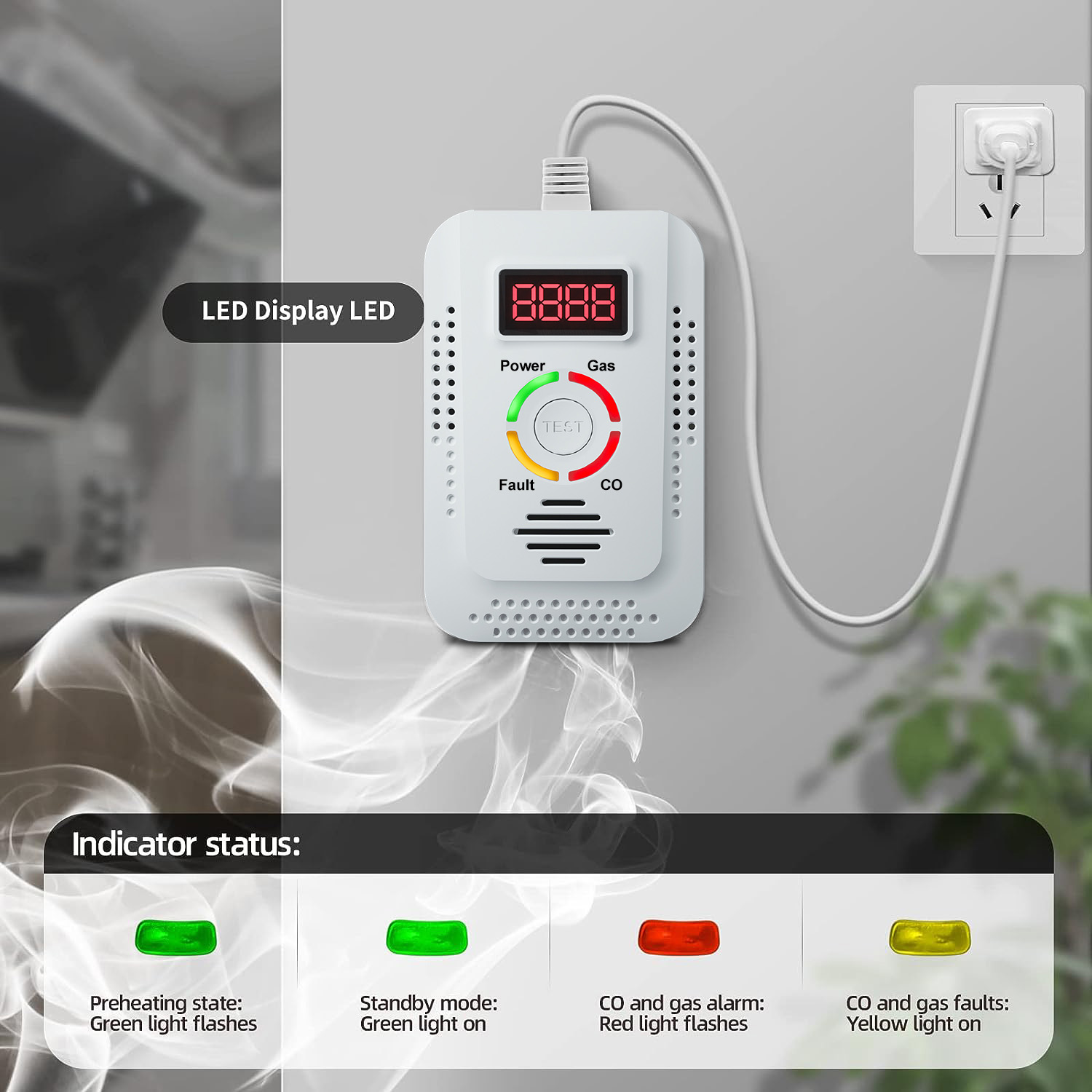 Detector de Gas Natural 2 en 1 - Kitchen Appliances Video reseña y precio